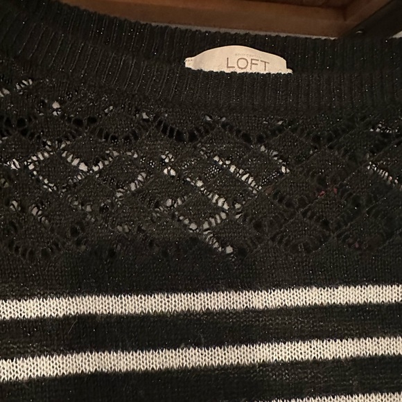 Loft sweater, stripped, semi sheer - Picture 4 of 4